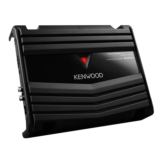 Kenwood KAC-5206 Instruction Manual