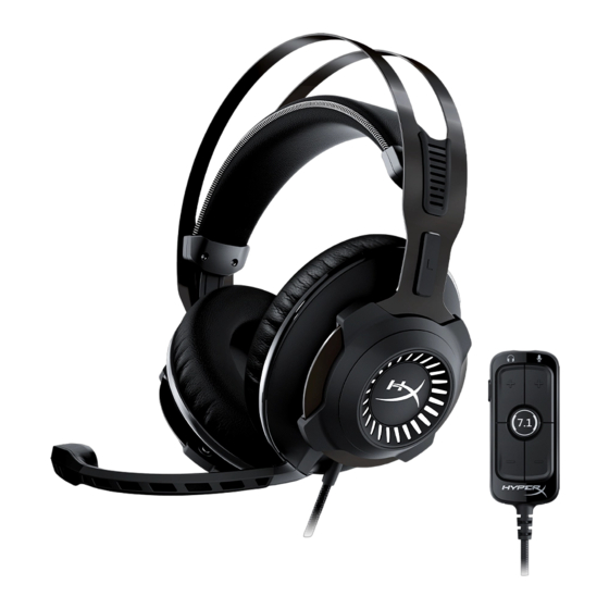 HyperX Cloud Revolver 7.1 Quick Start Manual