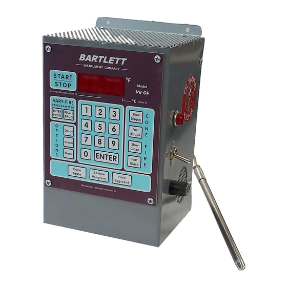 Bartlett V6-CF Operation Manual