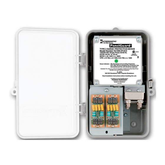 Intermatic IG1300-4T-2C3 Installation Instructions