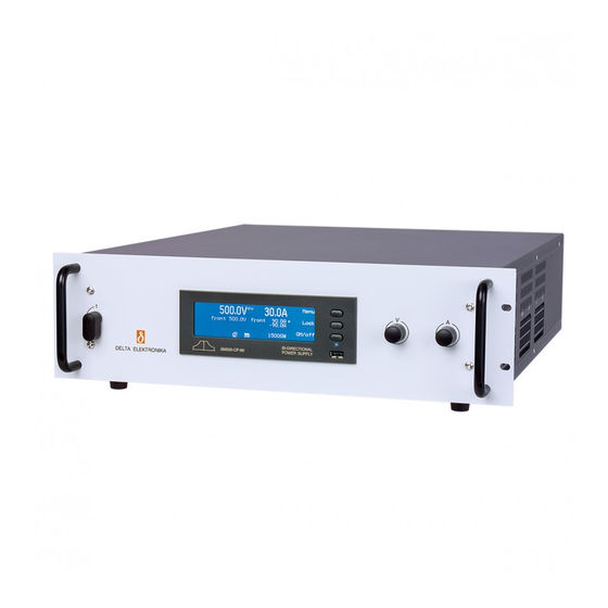 Delta Elektronika SM210-CP-150 Quick Start Manual