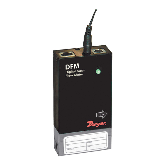 Dwyer Instruments DFM Operating Manual