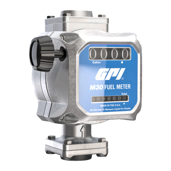GPI M30-G8N Mechanical Fuel Meter Manuals