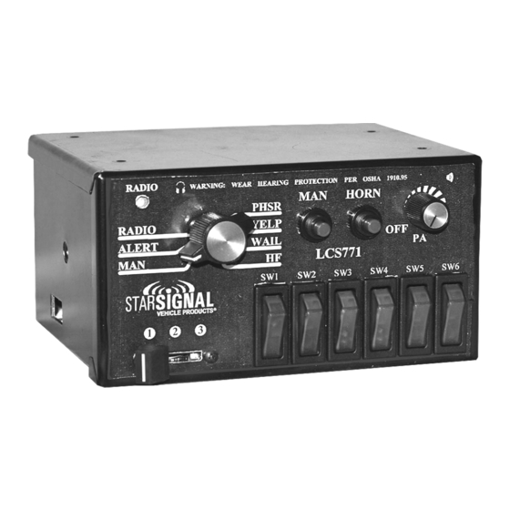 Star Headlight & Lantern STARSIGNAL LCS771 Installation And Operating Instructions Manual