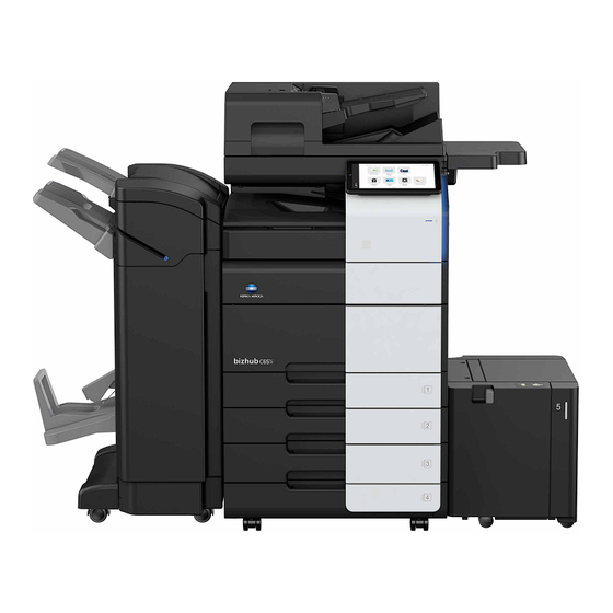 Konica Minolta bizhub C651i Quick Manual