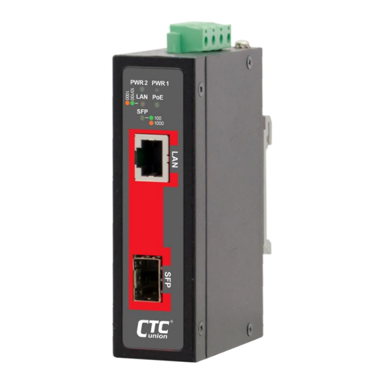 CTC Union IMC-1000WS-PBE Quick Installation Manual