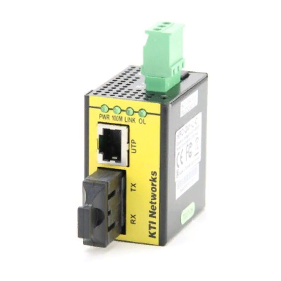 KTI Networks KFC-241 Installation Manual