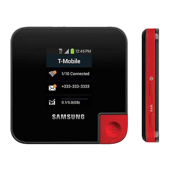Samsung LTE Mobile HotSpot PRO Manuals