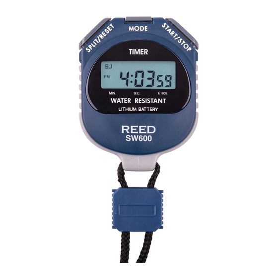 REED SW600 Manual