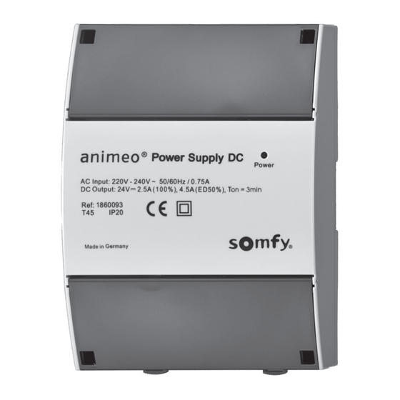 SOMFY Animeo Installation Manual