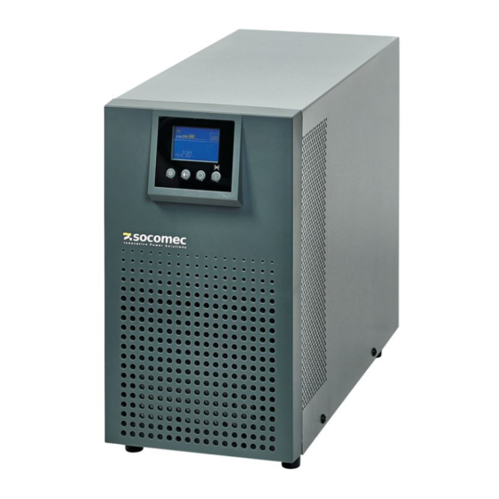 socomec ITYS Quick Start Manual