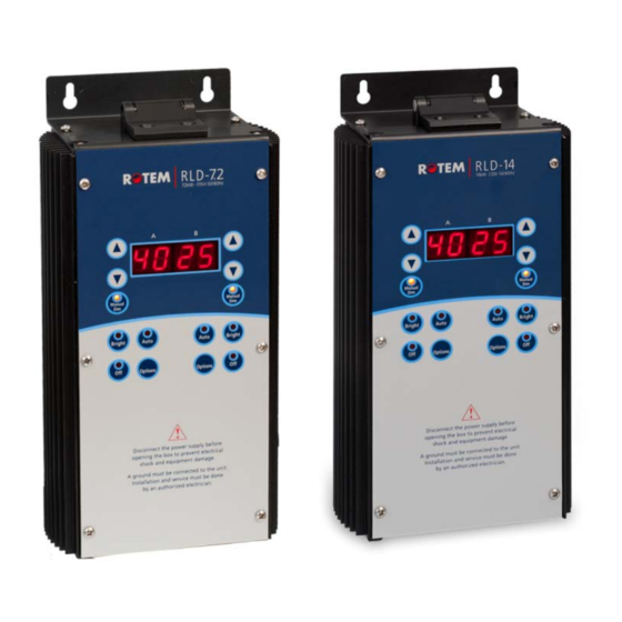 Rotem RLD-14 Installation And User Manual