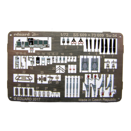 Eduard Su-34 1/72 Quick Start Manual