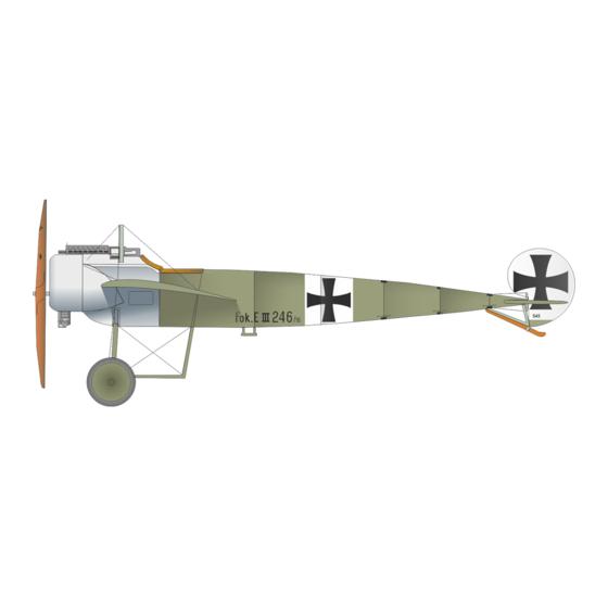 Eduard Zoom Fokker E.III Weekend 1/72 Quick Start Manual