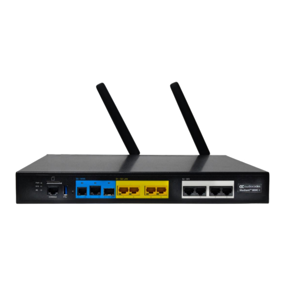 AudioCodes Mediant 800Ci uCPE Quick Setup Manual