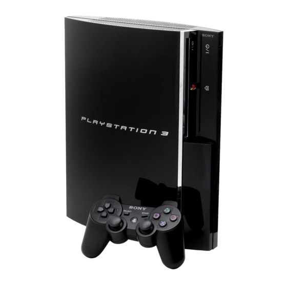Sony PlayStation Playstation 3 Supplementary Manual