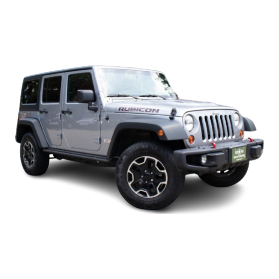 Jeep 2013 Wrangler Rubicon Quick Manual