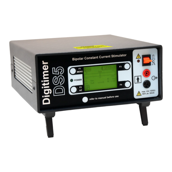 Digitimer DS5 Constant Current Stimulator Manuals