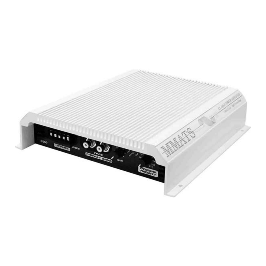 MMATS Professional Audio D700.4 - Amplifier Manual