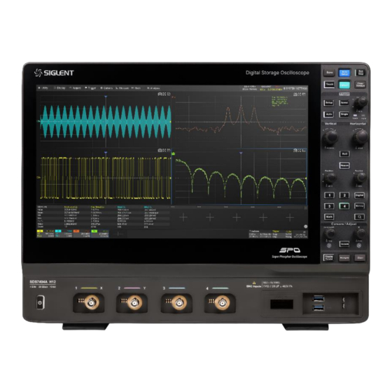 SIGLENT SDS7000A Series Manuals
