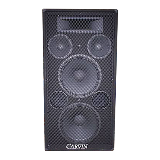 CARVIN 1588 V1 Instructions