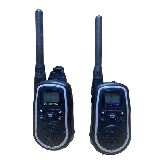 Audiovox GMRS2572CH Manuals