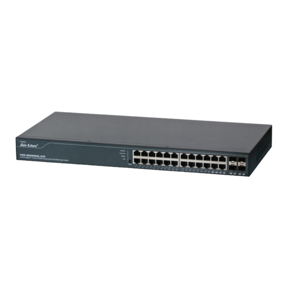 Air Live POE-GSH2004L-370 Quick Setup Manual