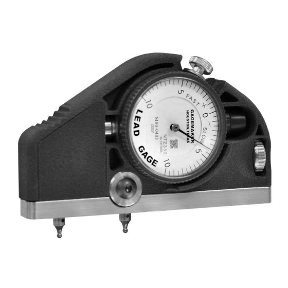 GAGEMAKER LG-6001 Operation Manual