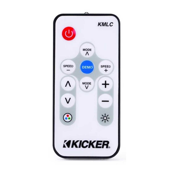 Kicker KMLC Owner's Manual