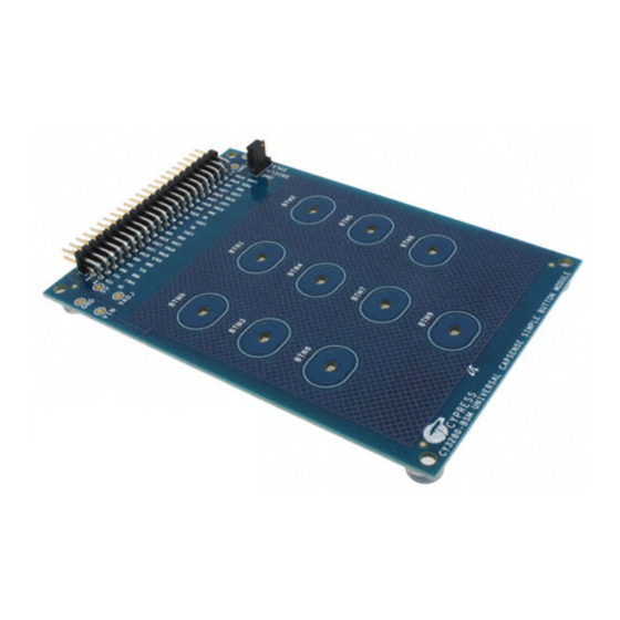 Cypress Semiconductor CapSense CY3280-BSM Universal Quick Start