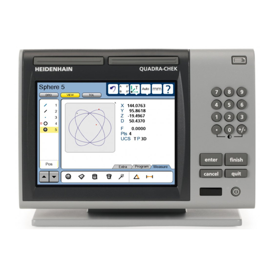HEIDENHAIN ND 1400 - V2.16 Quick Reference Manual