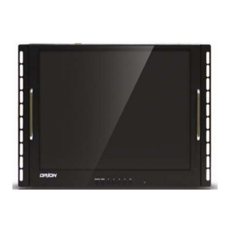 Orion 17" TFT-LCD MONITOR Installation And User Manual