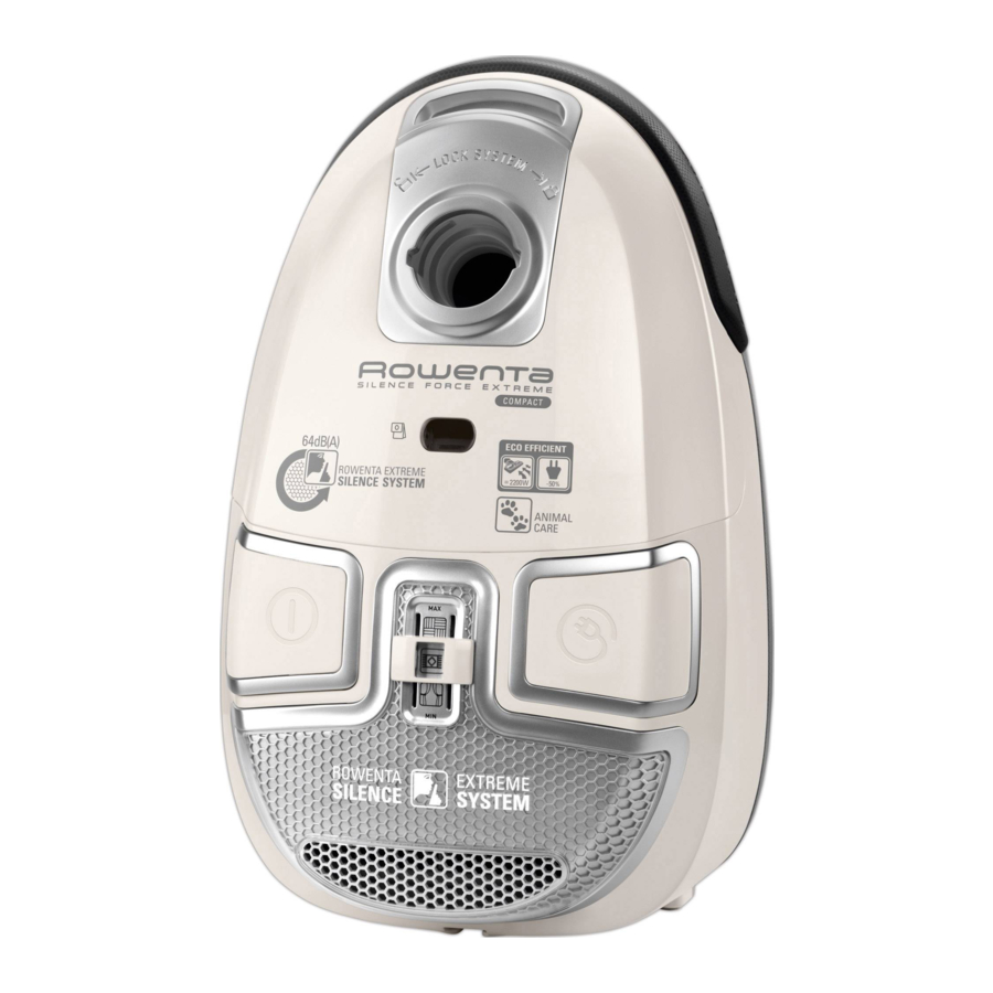 Rowenta SILENCE FORCE EXTREME Compact RO56 Series Manual