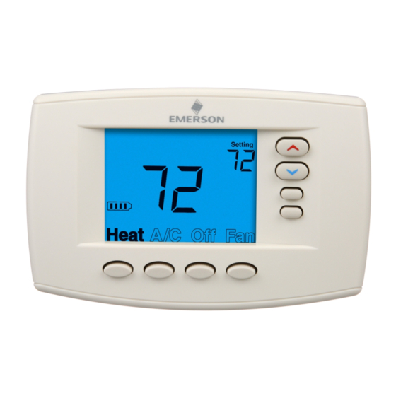 White Rodgers EMERSON BLUE 1F98EZ-1621 Homeowner User Manual