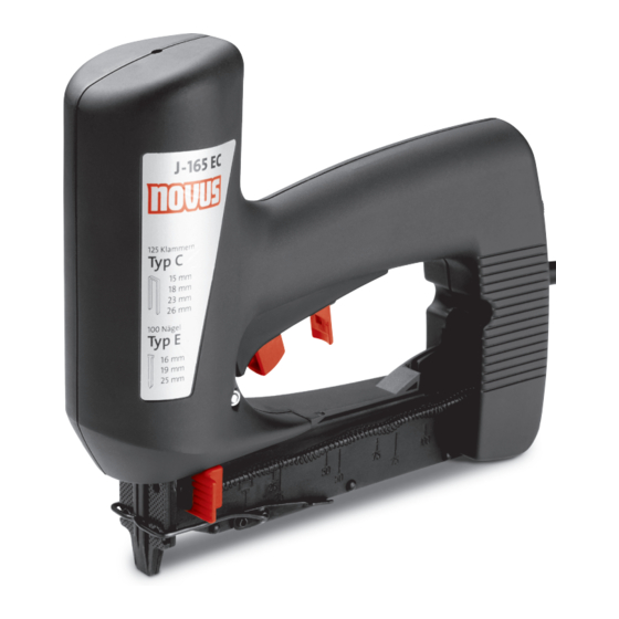 Novus J-165 EC Translation Of The Original Operating Instructions