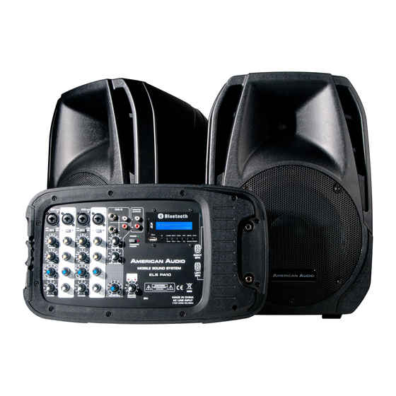 American Audio ELS PA10 User Manual And Reference Manual