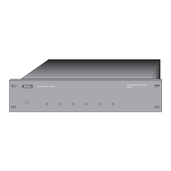 Aria A4601 Instructions