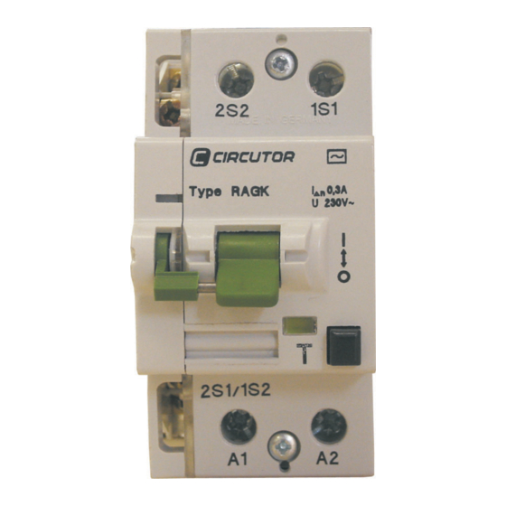 Circutor RAGK-0.3 Quick Start Manual
