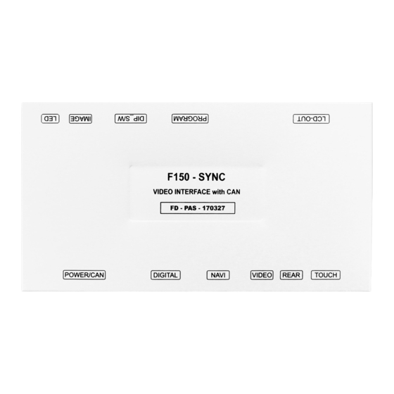 KAP FORD SYNC2 TDC2 Instruction Manual