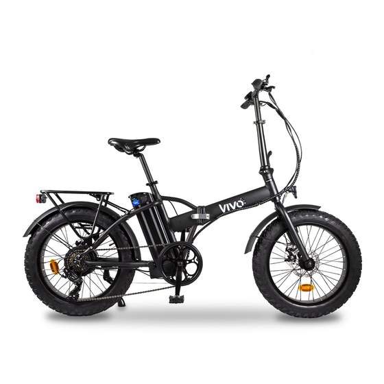 Vivobike M-VF19 Instructions For Use And Maintenance Manual