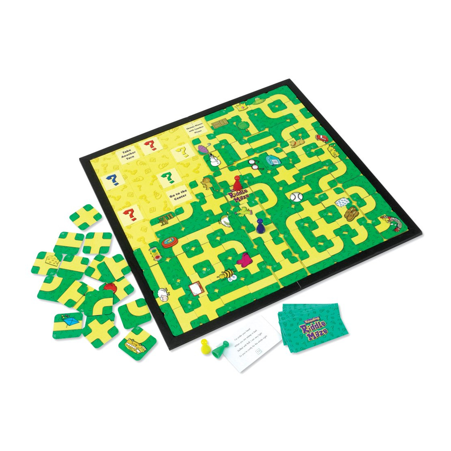 Learning Resources Reading Riddle Maze - Rules and Instructions