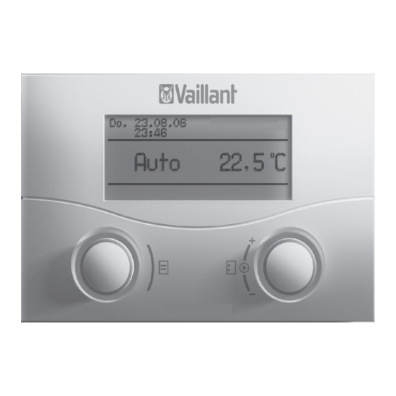 Vaillant VRT 392f Operating And Installation Manual