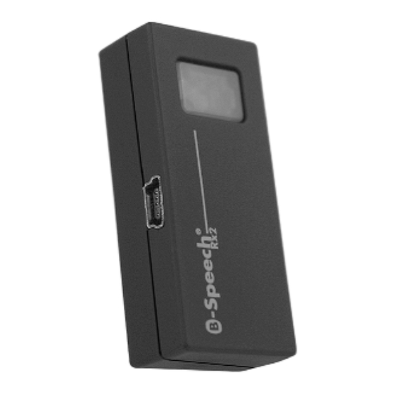 B-Speech RX2 User Manual