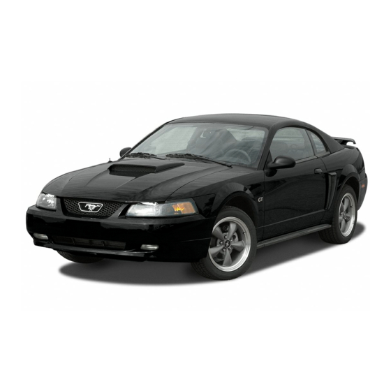 Ford 2003 Mustang Workshop Manual