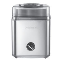 Cuisinart ice cream machine manual sale