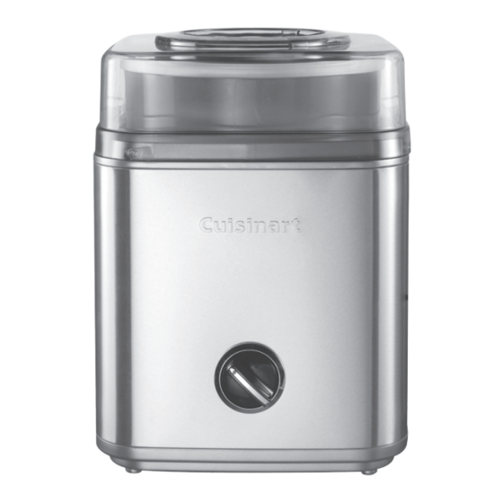 Cuisinart gelateria instructions sale