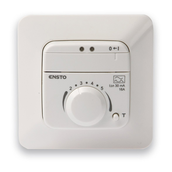 ensto ECO10BTW-J Floor Thermostat Manuals