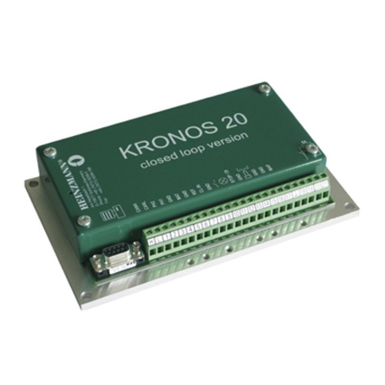 Heinzmann KRONOS 20 Manual