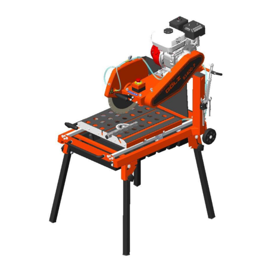 GÖLZ BS 400P Original Operating Instructions And Spare Parts List