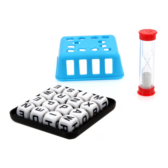 Hasbro SCRABBLE BOGGLE Quick Start Manual